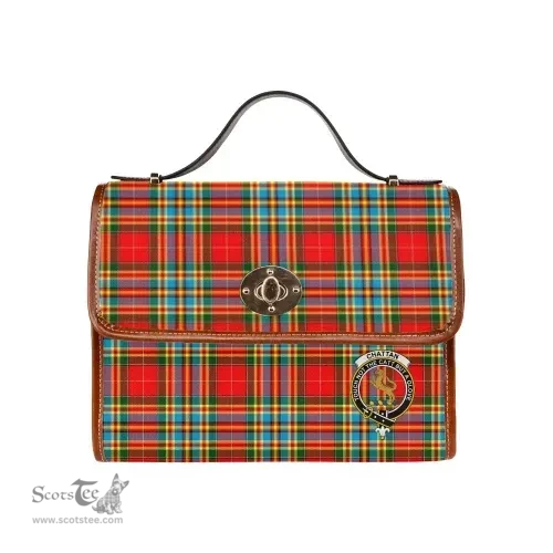 Scottish Canvas Bag Chattan Clan Clan Tartan Waterproof Canvas Bag - Crest Classic Scottish Plaid Tartan Plaid
