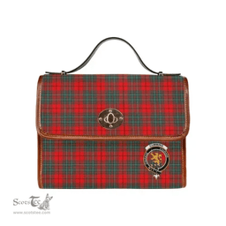 Scottish Canvas Bag Cumming Clan Clan Tartan Waterproof Canvas Bag - Crest Classic Scottish Plaid Tartan Plaid