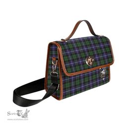 Scottish Canvas Bag Galbraith Clan Clan Tartan Waterproof Canvas Bag - Crest Classic Scottish Plaid Tartan Plaid