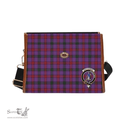 Scottish Canvas Bag Montgomery Clan Clan Tartan Waterproof Canvas Bag - Crest Classic Scottish Plaid Tartan Plaid