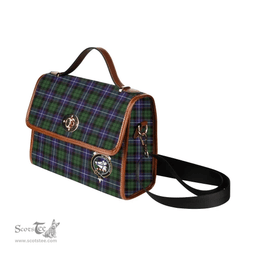 Scottish Canvas Bag Galbraith Clan Clan Tartan Waterproof Canvas Bag - Crest Classic Scottish Plaid Tartan Plaid