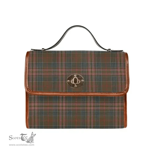 Scottish Canvas Bag Kennedy Weathered Clan Tartan Waterproof Canvas Bag - Classic Scottish Plaid Tartan Plaid