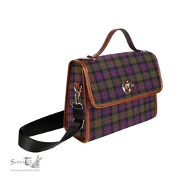 Scottish Canvas Bag MacDonald Modern Clan Tartan Waterproof Canvas Bag - Classic Scottish Plaid Tartan Plaid