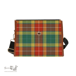 Scottish Canvas Bag Buchanan Old Sett Clan Tartan Waterproof Canvas Bag - Classic Scottish Plaid Tartan Plaid