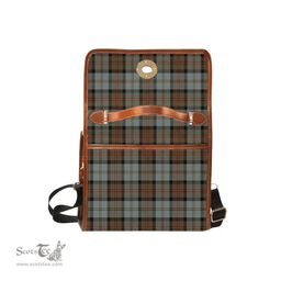 Scottish Canvas Bag MacLeod of Harris Weathered Clan Tartan Waterproof Canvas Bag - Classic Scottish Plaid Tartan Plaid