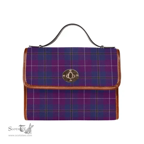 Scottish Canvas Bag Pride of Glencoe Clan Tartan Waterproof Canvas Bag - Classic Scottish Plaid Tartan Plaid