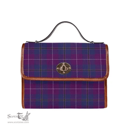 Scottish Canvas Bag Pride of Glencoe Clan Tartan Waterproof Canvas Bag - Classic Scottish Plaid Tartan Plaid
