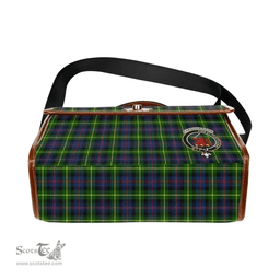Scottish Canvas Bag Farquharson Clan Clan Tartan Waterproof Canvas Bag - Crest Classic Scottish Plaid Tartan Plaid