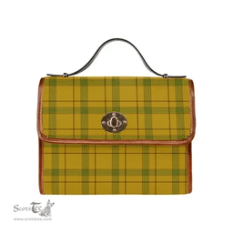 Scottish Canvas Bag Houston Clan Tartan Waterproof Canvas Bag - Classic Scottish Plaid Tartan Plaid