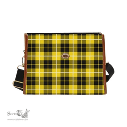 Scottish Canvas Bag Barclay Dress Modern Clan Tartan Waterproof Canvas Bag - Classic Scottish Plaid Tartan Plaid