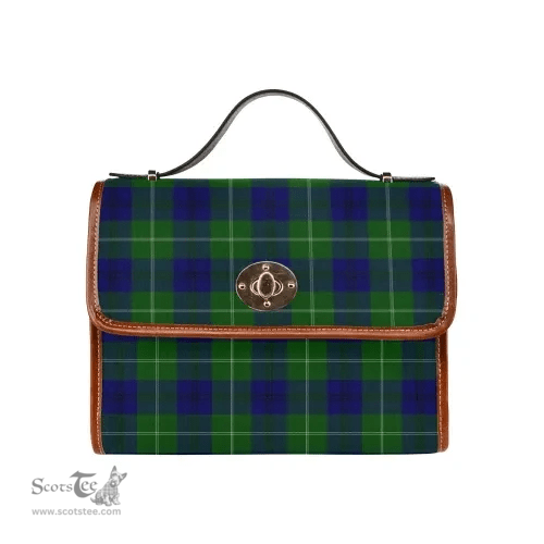 Scottish Canvas Bag Oliphant Modern Clan Tartan Waterproof Canvas Bag - Classic Scottish Plaid Tartan Plaid