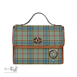 Scottish Canvas Bag Balfour Clan Clan Tartan Waterproof Canvas Bag - Crest Classic Scottish Plaid Tartan Plaid