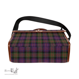 Scottish Canvas Bag MacDonald Modern Clan Tartan Waterproof Canvas Bag - Classic Scottish Plaid Tartan Plaid