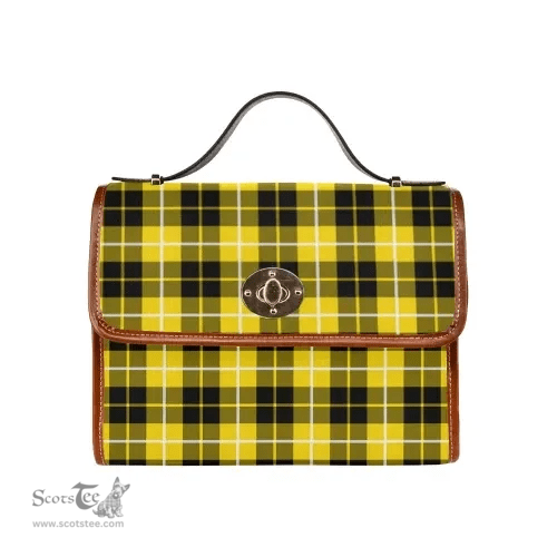 Scottish Canvas Bag Barclay Dress Modern Clan Tartan Waterproof Canvas Bag - Classic Scottish Plaid Tartan Plaid