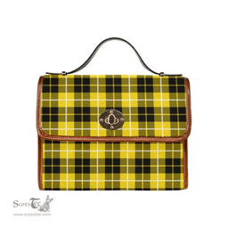 Scottish Canvas Bag Barclay Dress Modern Clan Tartan Waterproof Canvas Bag - Classic Scottish Plaid Tartan Plaid
