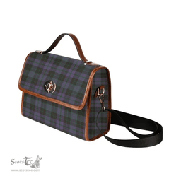 Scottish Canvas Bag Clergy Green Clan Tartan Waterproof Canvas Bag - Classic Scottish Plaid Tartan Plaid