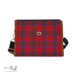 Scottish Canvas Bag Leslie Modern Clan Tartan Waterproof Canvas Bag - Classic Scottish Plaid Tartan Plaid
