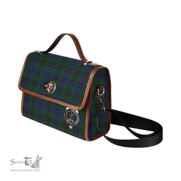 Scottish Canvas Bag Davidson Clan Clan Tartan Waterproof Canvas Bag - Crest Classic Scottish Plaid Tartan Plaid