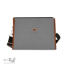 Scottish Canvas Bag Shepherd Clan Tartan Waterproof Canvas Bag - Classic Scottish Plaid Tartan Plaid