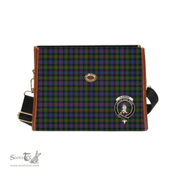 Scottish Canvas Bag Fleming Clan Clan Tartan Waterproof Canvas Bag - Crest Classic Scottish Plaid Tartan Plaid