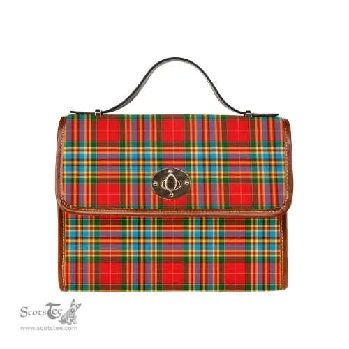 Scottish Canvas Bag Chattan Clan Tartan Waterproof Canvas Bag - Classic Scottish Plaid Tartan Plaid