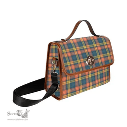 Scottish Canvas Bag Buchanan Ancient Clan Tartan Waterproof Canvas Bag - Classic Scottish Plaid Tartan Plaid