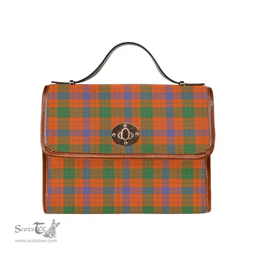 Scottish Canvas Bag Ross Ancient Clan Tartan Waterproof Canvas Bag - Classic Scottish Plaid Tartan Plaid