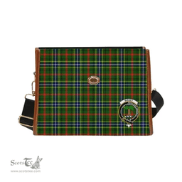 Scottish Canvas Bag Bisset Clan Clan Tartan Waterproof Canvas Bag - Crest Classic Scottish Plaid Tartan Plaid