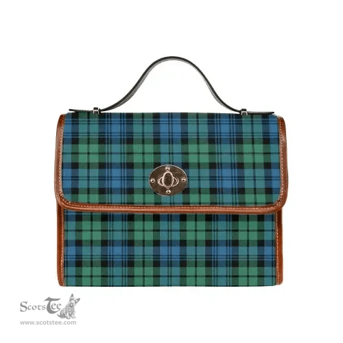 Scottish Canvas Bag Campbell Ancient 01 Clan Tartan Waterproof Canvas Bag - Classic Scottish Plaid Tartan Plaid