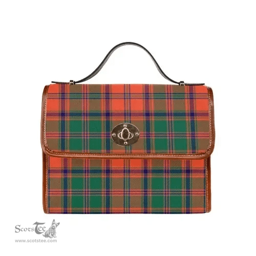 Scottish Canvas Bag Stewart of Appin Ancient Clan Tartan Waterproof Canvas Bag - Classic Scottish Plaid Tartan Plaid