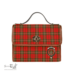 Scottish Canvas Bag Langlands Clan Clan Tartan Waterproof Canvas Bag - Crest Classic Scottish Plaid Tartan Plaid