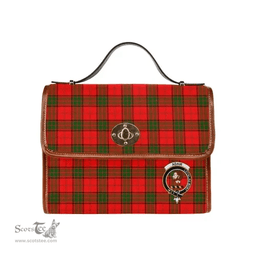 Scottish Canvas Bag Adair Clan Clan Tartan Waterproof Canvas Bag - Crest Classic Scottish Plaid Tartan Plaid