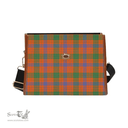 Scottish Canvas Bag Ross Ancient Clan Tartan Waterproof Canvas Bag - Classic Scottish Plaid Tartan Plaid
