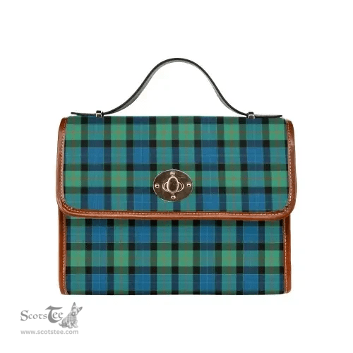 Scottish Canvas Bag Gunn Ancient Clan Tartan Waterproof Canvas Bag - Classic Scottish Plaid Tartan Plaid