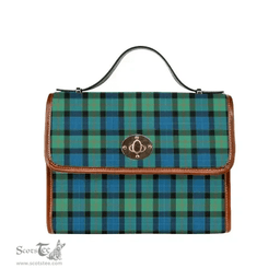 Scottish Canvas Bag Gunn Ancient Clan Tartan Waterproof Canvas Bag - Classic Scottish Plaid Tartan Plaid
