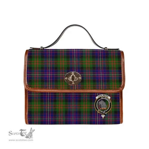 Scottish Canvas Bag Chalmers Clan Clan Tartan Waterproof Canvas Bag - Crest Classic Scottish Plaid Tartan Plaid