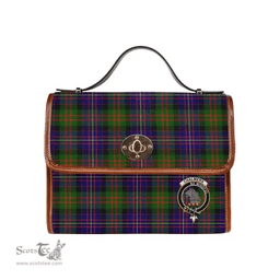Scottish Canvas Bag Chalmers Clan Clan Tartan Waterproof Canvas Bag - Crest Classic Scottish Plaid Tartan Plaid
