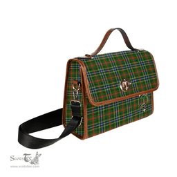 Scottish Canvas Bag Bisset Clan Clan Tartan Waterproof Canvas Bag - Crest Classic Scottish Plaid Tartan Plaid