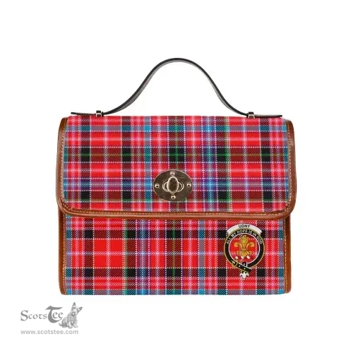 Scottish Canvas Bag Undy Clan Clan Tartan Waterproof Canvas Bag - Crest Classic Scottish Plaid Tartan Plaid