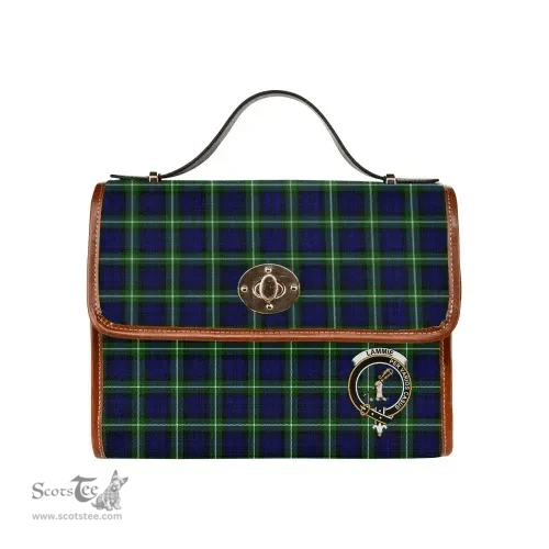 Scottish Canvas Bag Lammie Clan Clan Tartan Waterproof Canvas Bag - Crest Classic Scottish Plaid Tartan Plaid