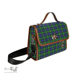 Scottish Canvas Bag Gordon Clan Clan Tartan Waterproof Canvas Bag - Crest Classic Scottish Plaid Tartan Plaid