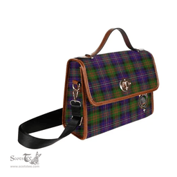 Scottish Canvas Bag Chalmers Clan Clan Tartan Waterproof Canvas Bag - Crest Classic Scottish Plaid Tartan Plaid