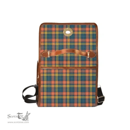 Scottish Canvas Bag Buchanan Ancient Clan Tartan Waterproof Canvas Bag - Classic Scottish Plaid Tartan Plaid