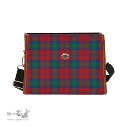 Scottish Canvas Bag Lindsay Modern Clan Tartan Waterproof Canvas Bag - Classic Scottish Plaid Tartan Plaid