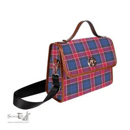 Scottish Canvas Bag Graham of Menteith Red Clan Tartan Waterproof Canvas Bag - Classic Scottish Plaid Tartan Plaid