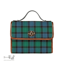 Scottish Canvas Bag Stewart Old Ancient Clan Tartan Waterproof Canvas Bag - Classic Scottish Plaid Tartan Plaid