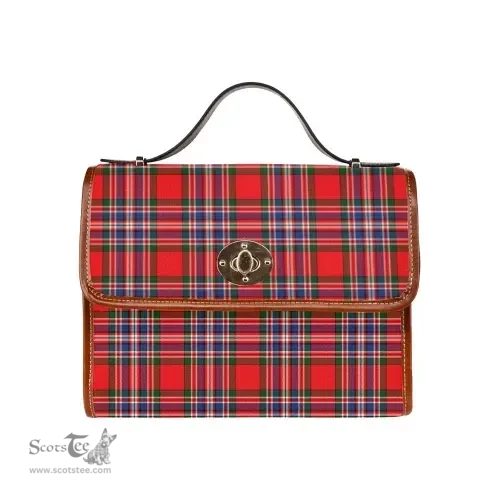 Scottish Canvas Bag MacFarlane Modern Clan Tartan Waterproof Canvas Bag - Classic Scottish Plaid Tartan Plaid