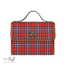 Scottish Canvas Bag MacFarlane Modern Clan Tartan Waterproof Canvas Bag - Classic Scottish Plaid Tartan Plaid
