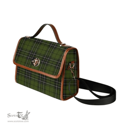 Scottish Canvas Bag MacLean Hunting Clan Tartan Waterproof Canvas Bag - Classic Scottish Plaid Tartan Plaid