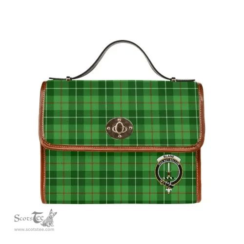 Scottish Canvas Bag Blane Clan Clan Tartan Waterproof Canvas Bag - Crest Classic Scottish Plaid Tartan Plaid